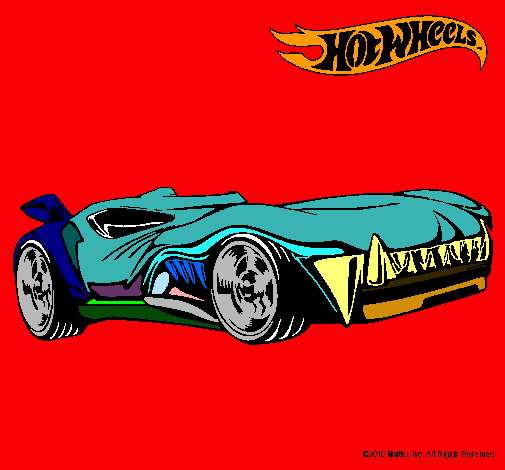 Dibujo Hot Wheels 3 pintado por kinki