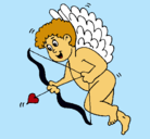 Dibujo Cupido con grandes alas pintado por lapoetapr