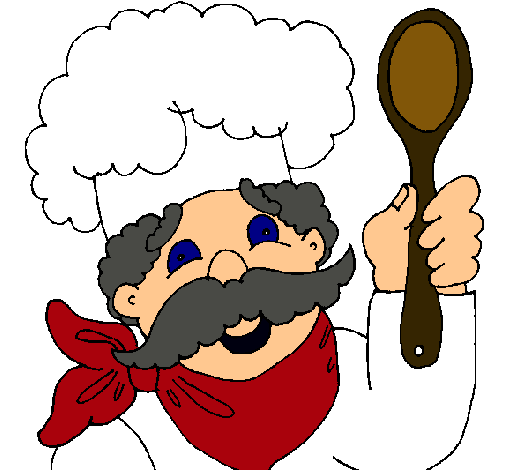 Dibujo Chef con bigote pintado por Meliiii