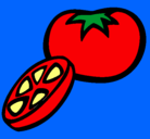 Dibujo Tomate pintado por valentna
