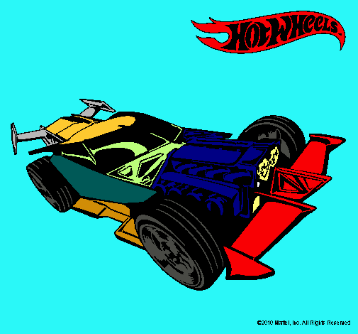 Dibujo Hot Wheels 9 pintado por josemanue