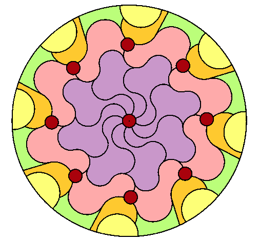 Dibujo Mandala 32 pintado por Valentina422