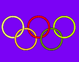 Dibujo Anillas de los juegos olimpícos pintado por LUIYI