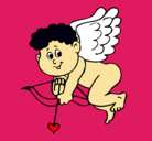 Dibujo Cupido pintado por lapoetapr