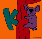 Dibujo Koala pintado por pipin
