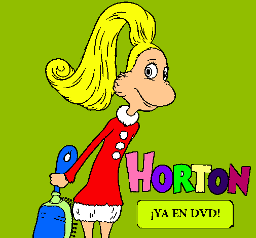 Dibujo Horton - Sally O'Maley pintado por Lokitha