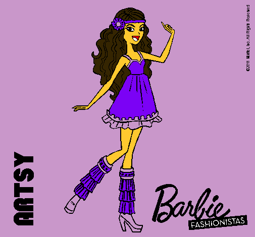 Dibujo Barbie Fashionista 1 pintado por MichelleGR