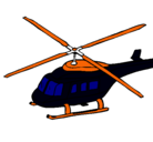 Dibujo Helicóptero  pintado por konejitito