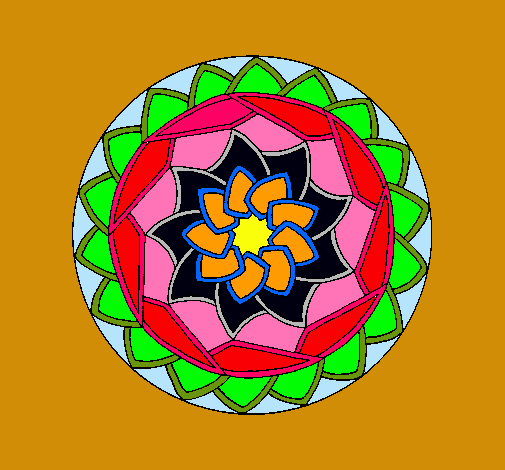 Dibujo Mandala 1 pintado por aaaaaaaa