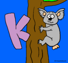 Dibujo Koala pintado por  sabriii9