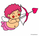 Dibujo Cupido pintado por 5557011153