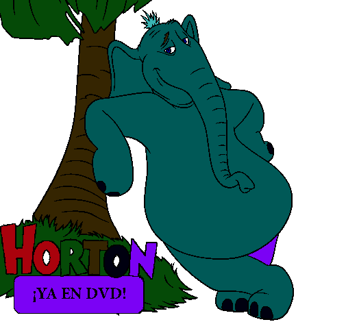 Dibujo Horton pintado por jacqu