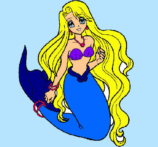 Dibujo Sirenita pintado por Lokitha