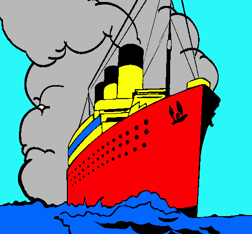 Dibujo Barco de vapor pintado por frank123