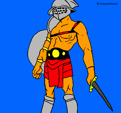 Dibujo Gladiador pintado por nachoraso