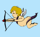 Dibujo Cupido volando pintado por lapoetapr