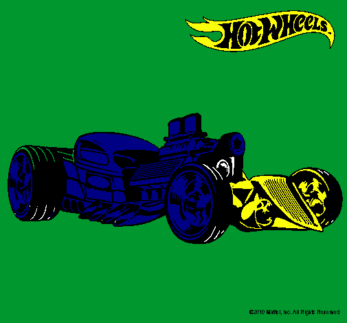 Dibujo Hot Wheels 10 pintado por angel123