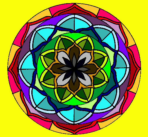 Dibujo Mandala 6 pintado por Prikvero