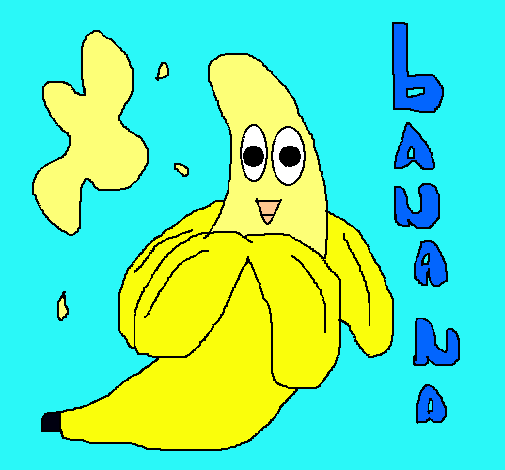 Dibujo Banana pintado por josemanue