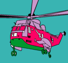 Dibujo Helicóptero al rescate pintado por eltoto