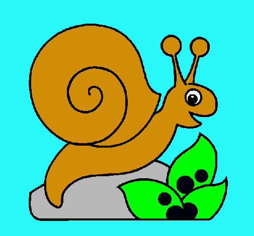 Dibujo Caracol pintado por uxue