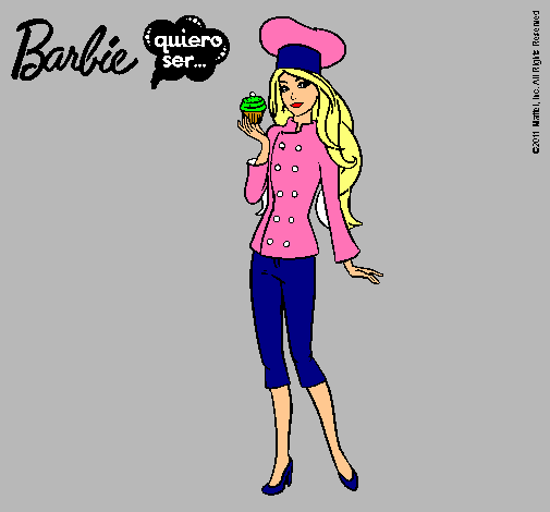 Dibujo Barbie de chef pintado por bochoto