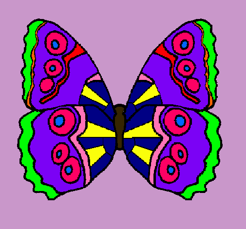 Dibujo Mariposa pintado por Meliiii