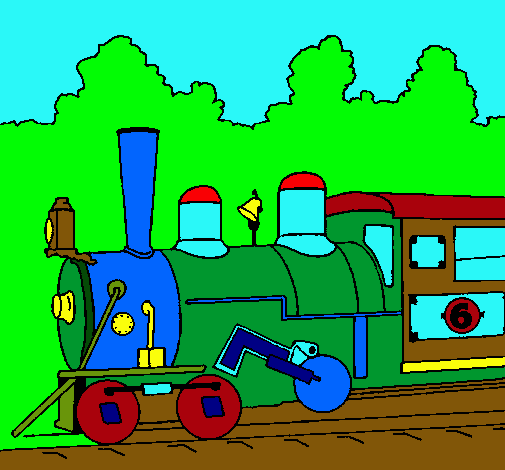 Dibujo Locomotora pintado por daniel2