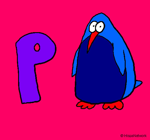 Dibujo Pingüino pintado por palomapincha