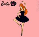Dibujo Barbie bailarina de ballet pintado por beca