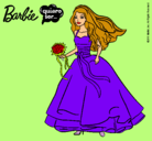 Dibujo Barbie vestida de novia pintado por hsdshddsjjjj