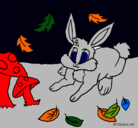 Dibujo Conejo pintado por becky