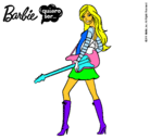 Dibujo Barbie la rockera pintado por nataliaCosta