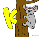 Dibujo Koala pintado por anah