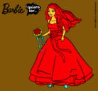 Dibujo Barbie vestida de novia pintado por MARGA79