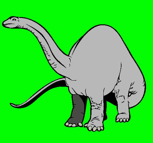 Dibujo Braquiosaurio II pintado por alvaro07