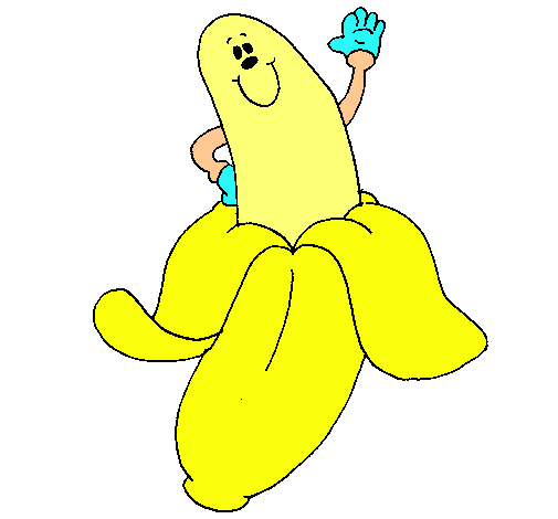 Dibujo Banana pintado por estefis