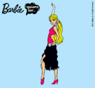 Dibujo Barbie flamenca pintado por daan