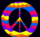 Dibujo Símbolo de la paz pintado por tapun
