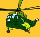 Dibujo Helicóptero al rescate pintado por robi