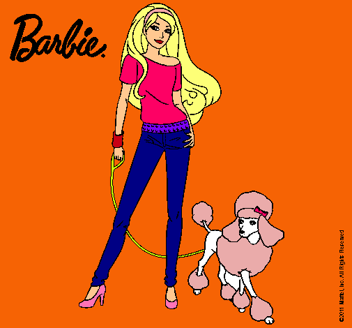 Dibujo Barbie con look moderno pintado por lili3421