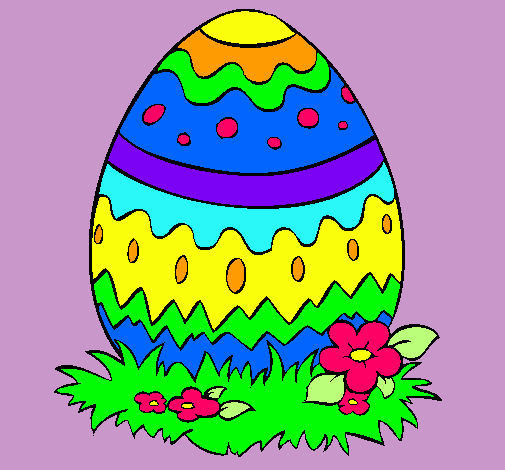 Dibujo Huevo de pascua 2 pintado por sugey2002
