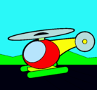 Dibujo Helicóptero pequeño pintado por minylo