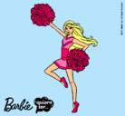 Dibujo Barbie animadora pintado por guapetona