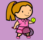 Dibujo Chica tenista pintado por Gianna