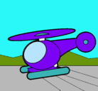 Dibujo Helicóptero pequeño pintado por mamanena