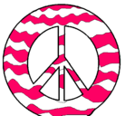 Dibujo Símbolo de la paz pintado por martina333