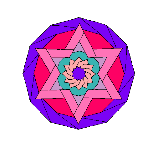 Dibujo Mandala 18 pintado por mikayla