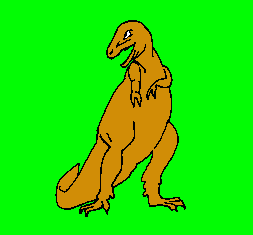 Dibujo Tiranosaurios rex pintado por alvaro07