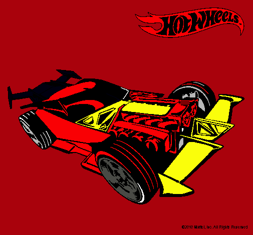 Dibujo Hot Wheels 9 pintado por palomapincha